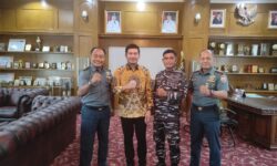 Bupati Bengkulu Utara Terima Kunker Paspotmar lanal Bengkulu bahas program ketahanan Pangan Dan Distribusi hasil bumi Engano
