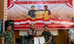 DPUPR Kab B-U TandaTangani MOU TMMD ke–126, dengan Kodim 0423 Bengkulu Utara tahun anggaran 2025,