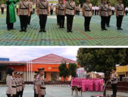 Kapolres Bengkulu Utara Pimpin Sertijab Sejumlah Pejabat Utama dan Kapolsek Enggano