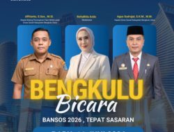 Kepala Dinas Sosial Bengkulu Utara, Agus Sudrajat, S.K.M, M.M., hadir sebagai narasumber utama dalam program dialog interaktif