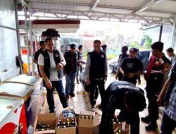CIPTA KONDISI JELANG MALAM PUNCAK HUT KABUPATEN BENGKULU UTARA KE-67, POLRES BENGKULU UTARA AMANKAN 558 BOTOL MIRAS