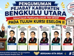 Langkah Menuju Birokrasi Profesional, Pemkab Bengkulu Utara Umumkan Tiga Besar Seleksi Terbuka JPT Pratama 2026