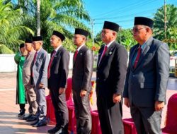 Perkuat Birokrasi, Wakil Bupati Bengkulu Utara Lantik 6 Pejabat Eselon II di Taman Makam Pahlawan